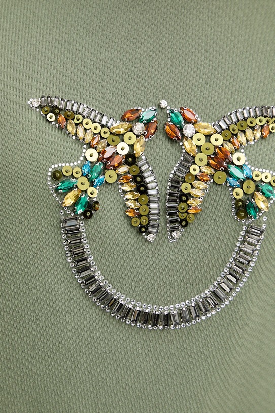 Pinko bluza bawełniana 100534.A33G zielony