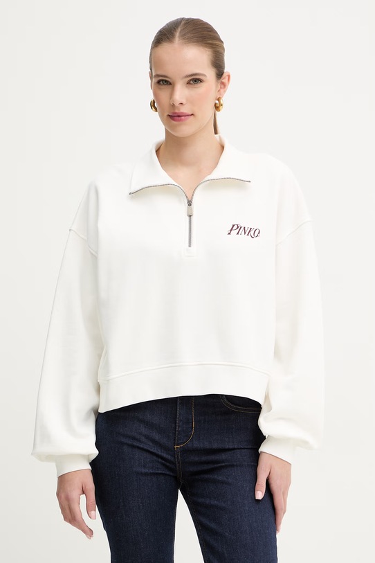 Odzież Pinko bluza bawełniana 106360.A34U biały