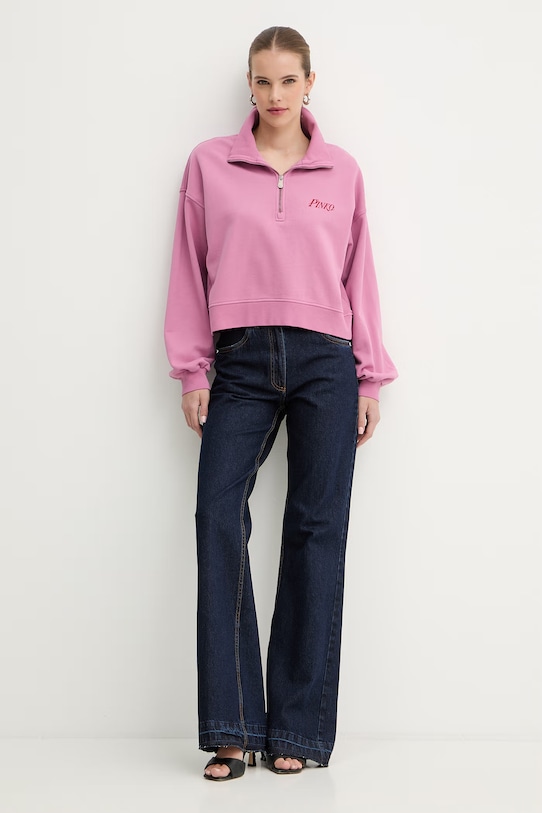 Pinko bluza bawełniana 106360.A34U różowy SS26