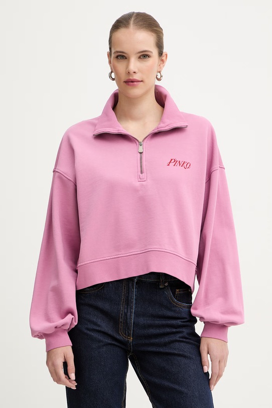 Odzież Pinko bluza bawełniana 106360.A34U różowy