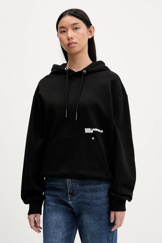 Odzież Karl Lagerfeld Jeans bluza bawełniana B1W20046 czarny