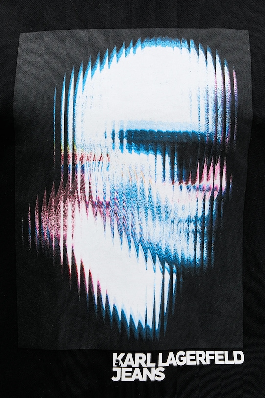 Karl Lagerfeld Jeans hanorac de bumbac B1W20049 negru