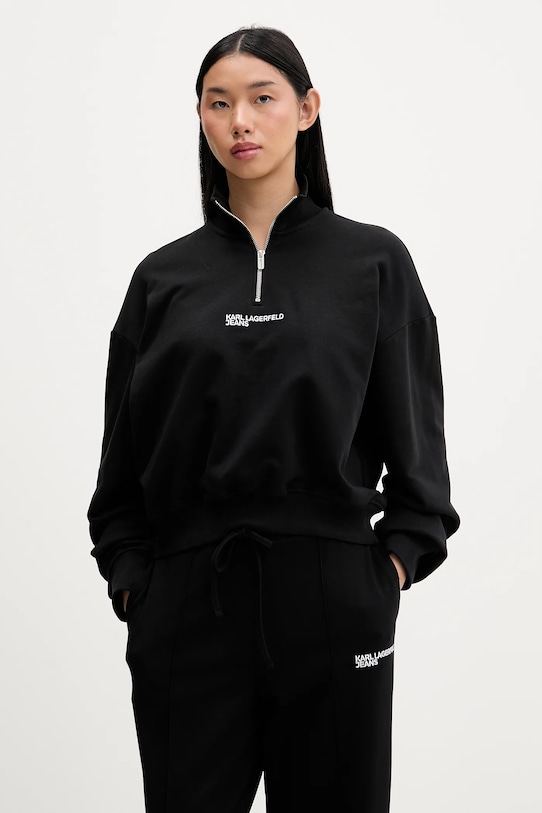 Karl Lagerfeld Jeans bluza bawełniana bawełna czarny B1W20069