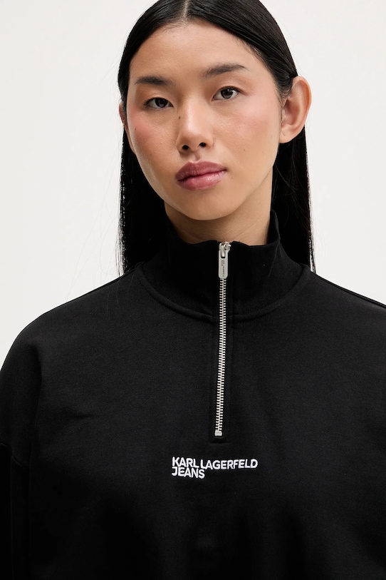 Karl Lagerfeld Jeans bluza bawełniana czarny B1W20069