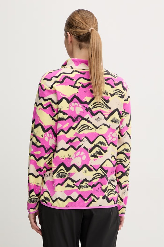 Odzież Jack Wolfskin bluza sportowa damska Paw Era 100 A65983 różowy