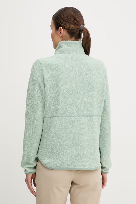 Odzież Jack Wolfskin bluza rozpinana damska polarowa Lite Curl A65751 zielony
