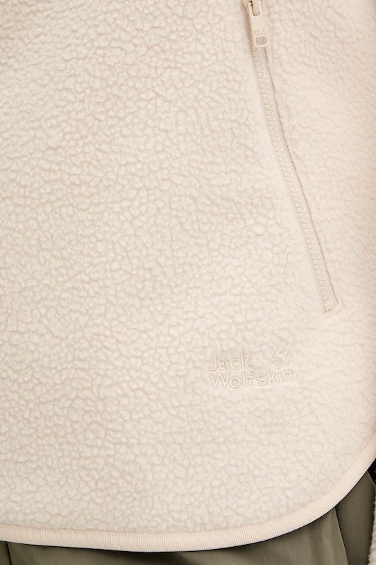 Jack Wolfskin Αθλητική μπλούζα γυναικεία φλις Lite Curl A65750 μπεζ