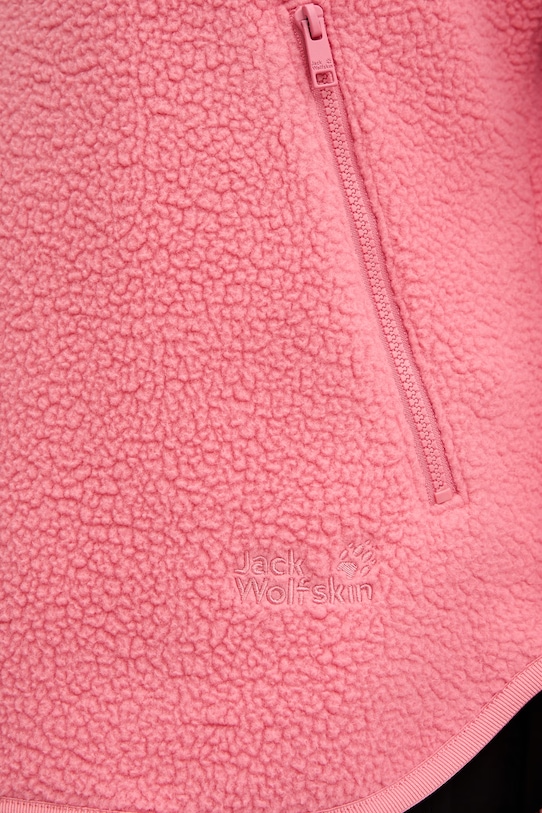 Jack Wolfskin bluza sportowa damska polarowa Lite Curl A65750 różowy