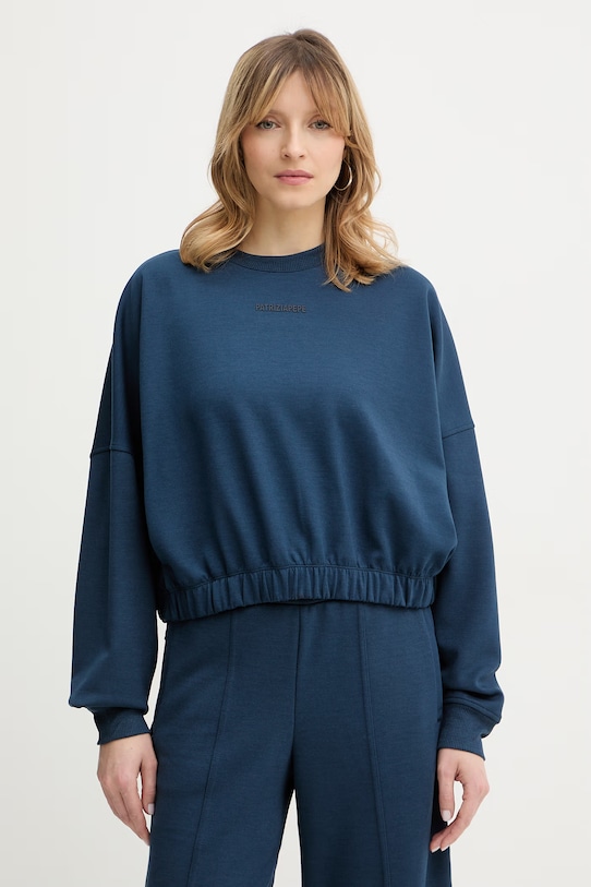 Patrizia Pepe bluza z elastanem granatowy 8M1794.J391