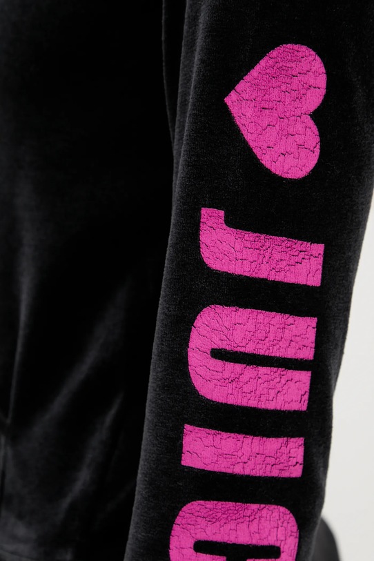 Juicy Couture bluza welurowa Angel JCNAS126453 czarny