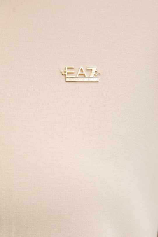EA7 Emporio Armani bluza damska z modalu AF12643.7W000192 beżowy