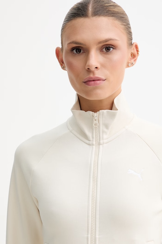 Puma bluza rozpinana damska Essentials Slim beżowy 634323