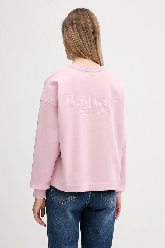 Odzież Barbour bluza bawełniana Rosie LOL0666 różowy