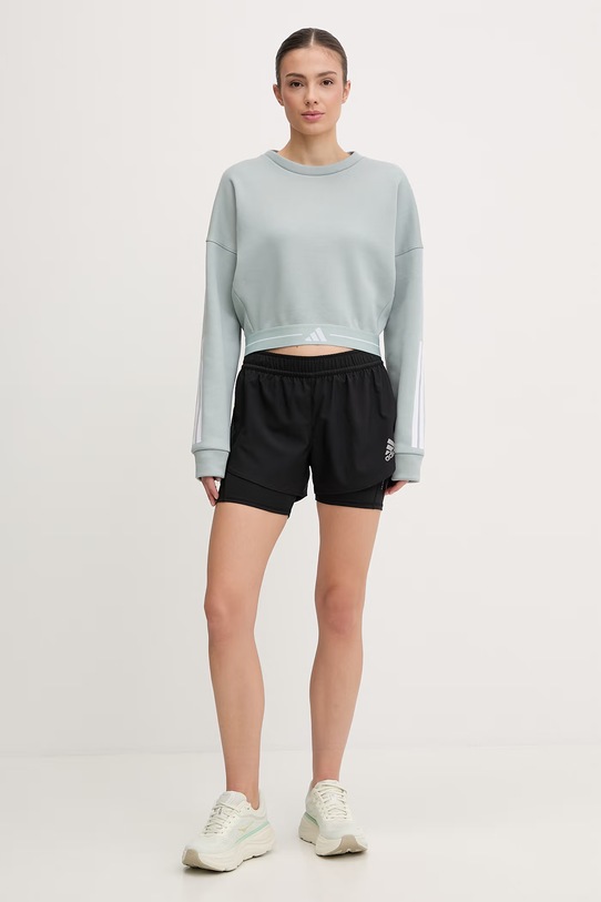 adidas Performance bluza treningowa Hyperglam KC7650 turkusowy SS26