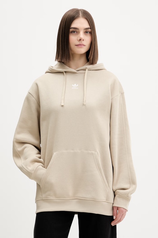 adidas Originals bluza z kapturem beżowy KC9108