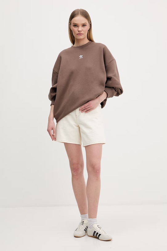 adidas Originals bluza KC9126 brązowy SS26