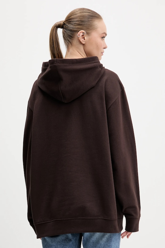 Одяг Бавовняна кофта adidas Originals KC9145 коричневий