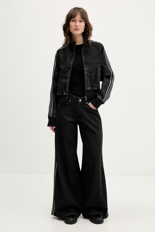 adidas Originals kurtka jeansowa Firebird KD2898 czarny SS26