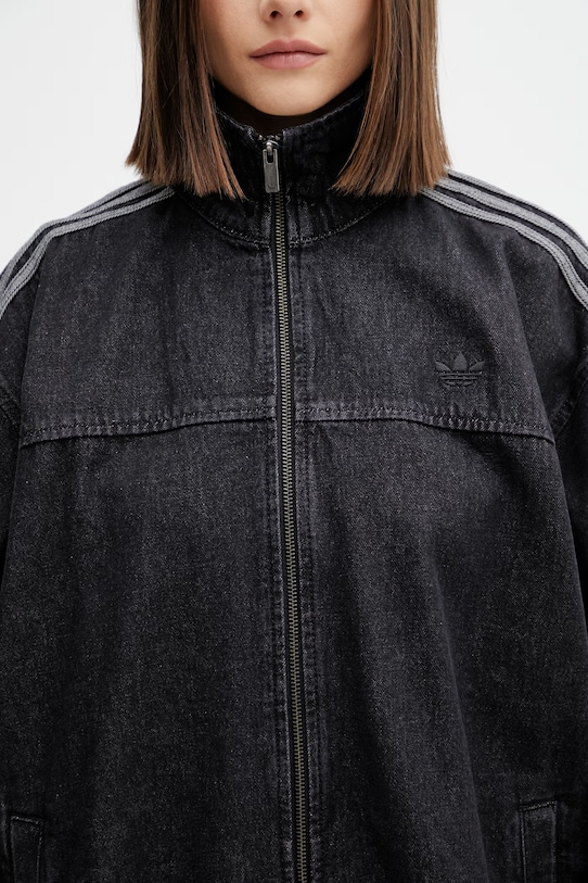 adidas Originals Firebird kurtka jeansowa damska czarny KD2926