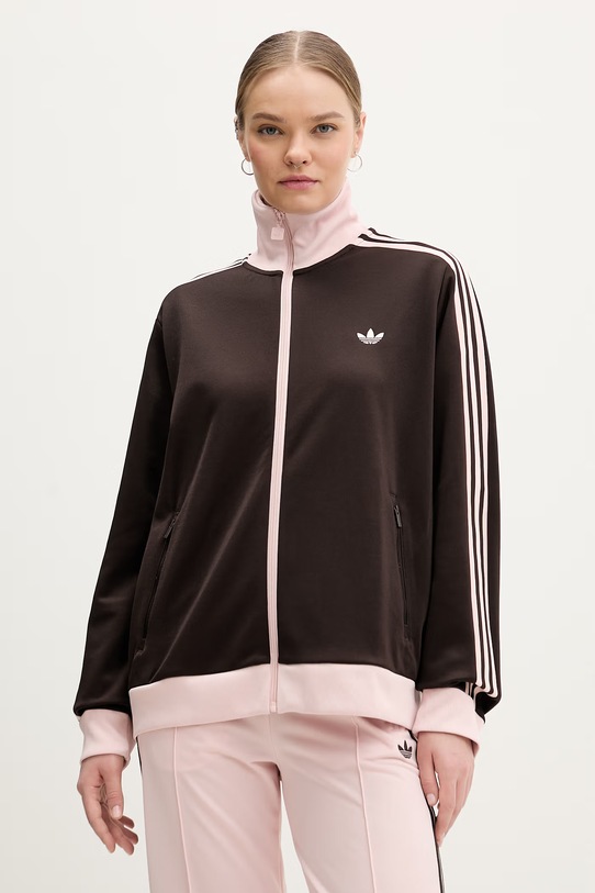 adidas Originals bluza aplikacja brązowy KD3742