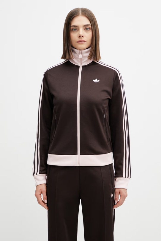 adidas Originals zip-up sweatshirt Women's other brown KD3742