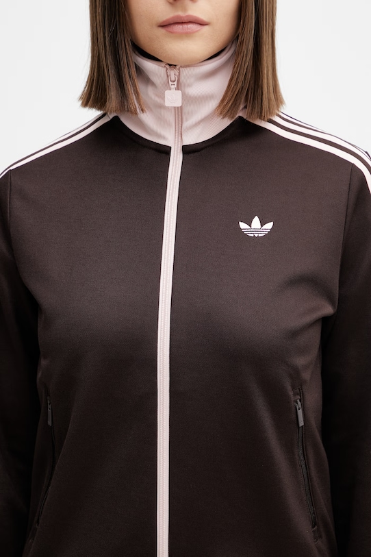 adidas Originals Μπλούζα με κουμπιά Γυναικεία καφέ KD3742