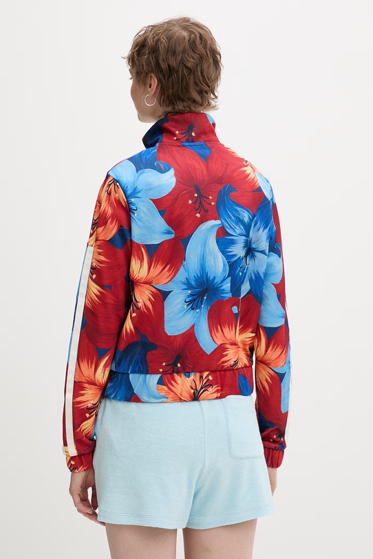 Îmbrăcăminte Adidas hanorac cu fermoar pentru femei x Farm Rio KD4635 rosu