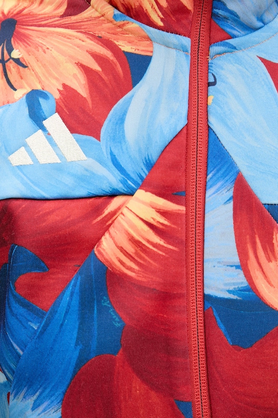 Adidas hanorac cu fermoar pentru femei x Farm Rio KD4635 rosu