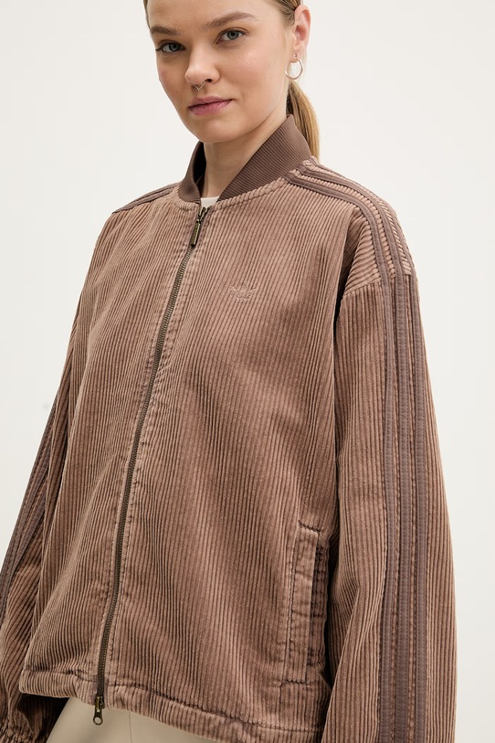 Odzież adidas Originals kurtka sztruksowa KD8781 brązowy