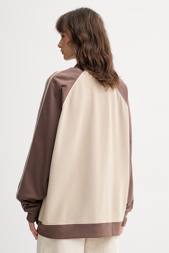 Odzież adidas Originals bluza rozpinana damska z bawełną KD8825 beżowy