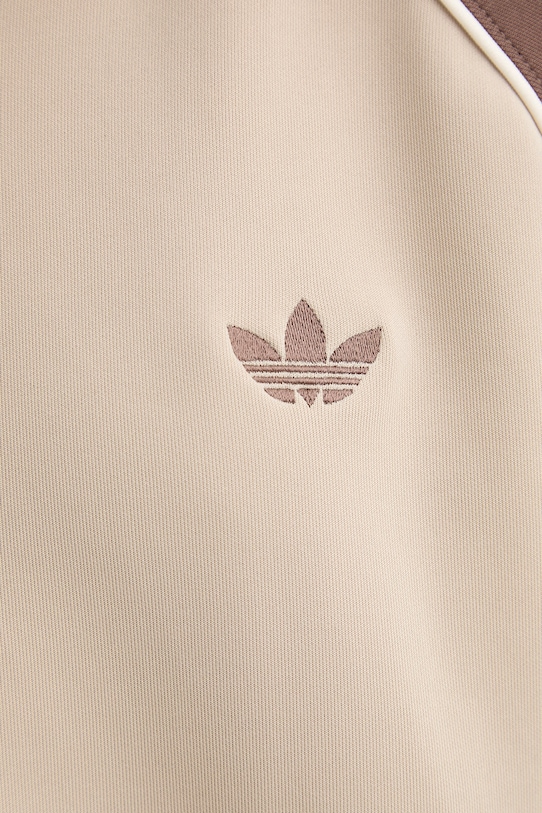 adidas Originals bluza rozpinana damska z bawełną KD8825 beżowy