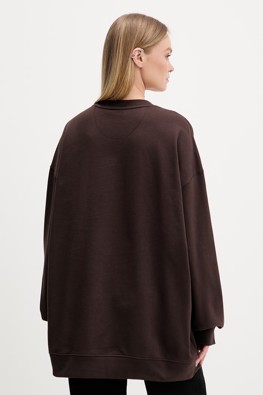 Odzież adidas Originals bluza bawełniana KD9120 brązowy