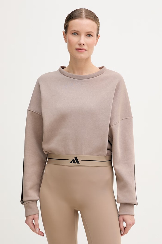 adidas Performance bluza treningowa pozostałe beżowy KQ5197