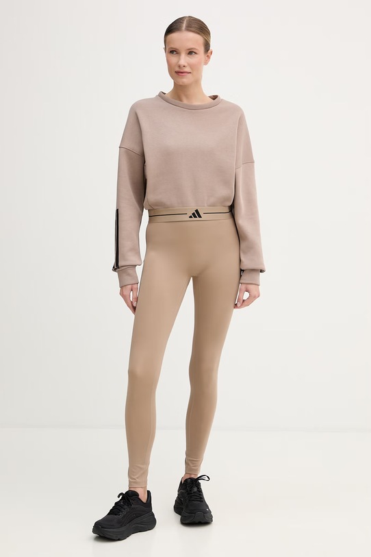 adidas Performance bluza treningowa KQ5197 beżowy SS26