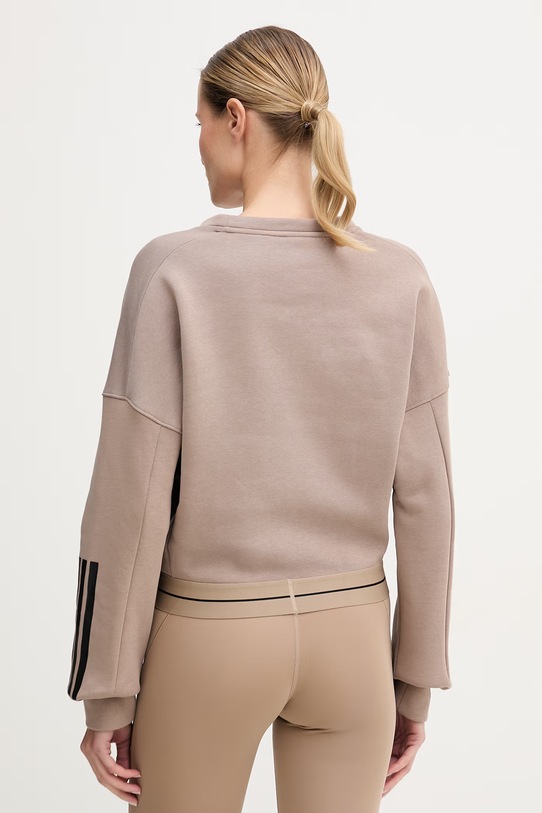 Odzież adidas Performance bluza treningowa KQ5197 beżowy