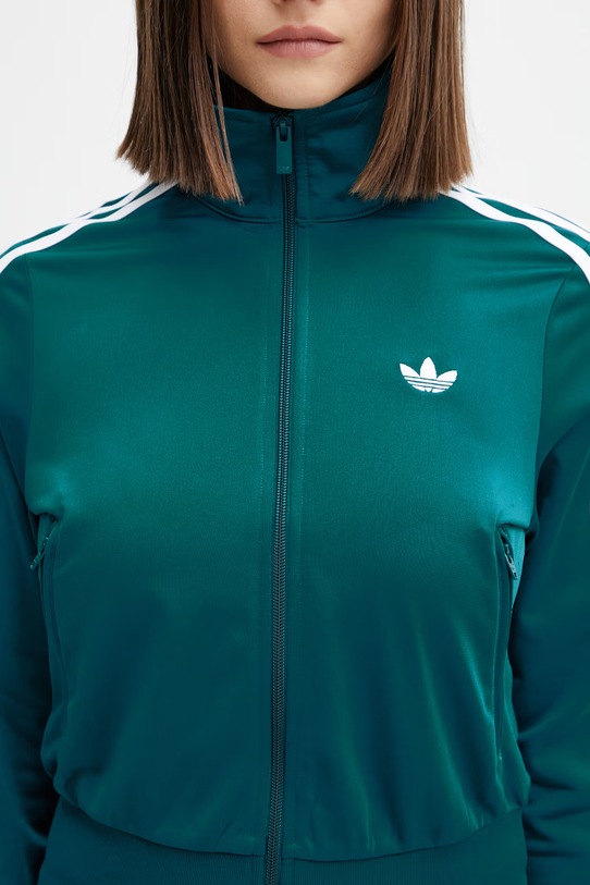Adidas Originals zip-up sweatshirt Women's turquoise KQ6530