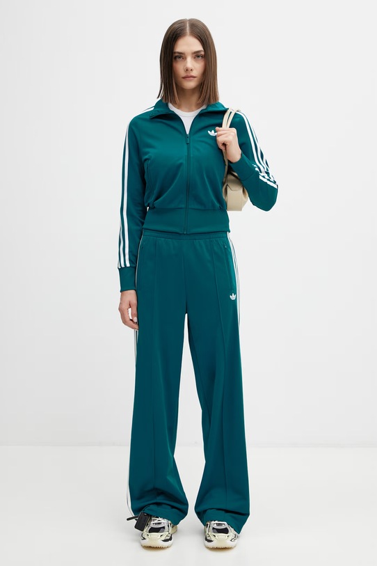 Adidas Originals zip-up sweatshirt Women's KQ6530 turquoise