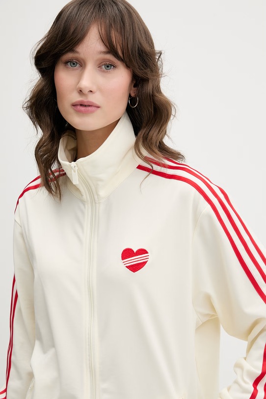 adidas Originals bluza rozpinana damska beżowy KQ8075