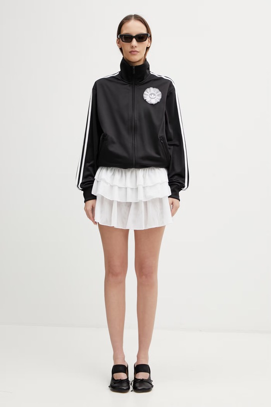 adidas Originals μπλούζα με κουμπιά γυναικεία KR9318 μαύρο