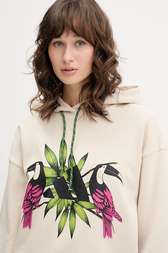 Mikina adidas x Farm Rio béžová KS8031