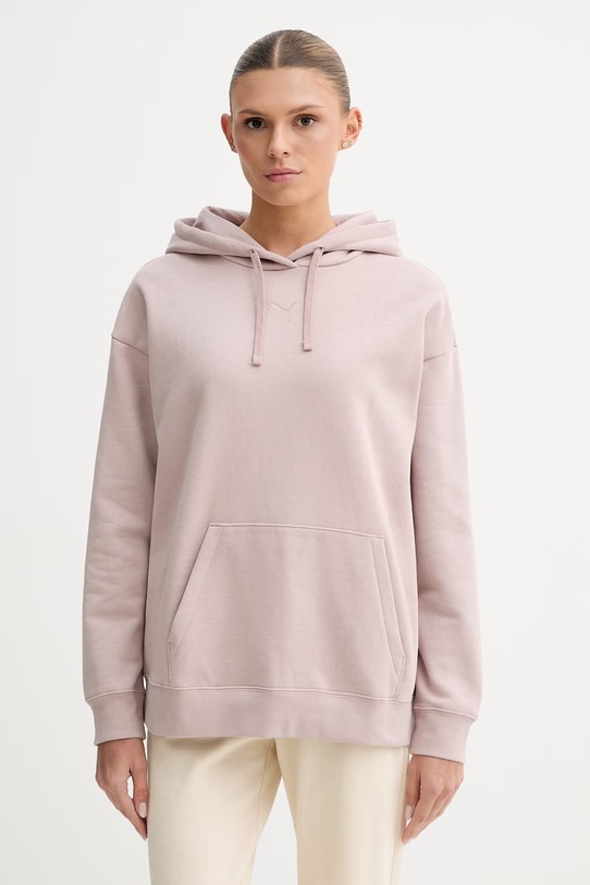 Puma bluza Essentials Relaxed z kapturem beżowy 692917