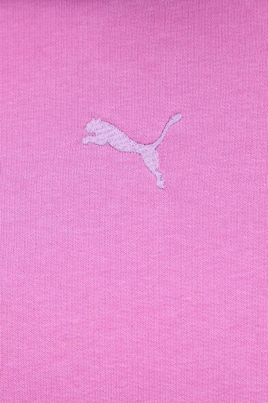 Puma bluza z kapturem damska z bawełną Essentials Relaxed 692971.D różowy