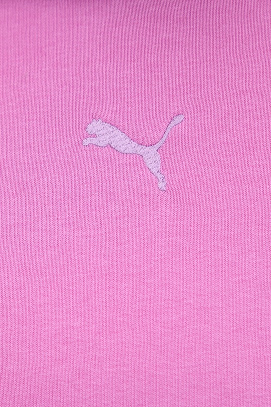 Puma bluza z kapturem damska z bawełną Essentials Relaxed 692971.D różowy