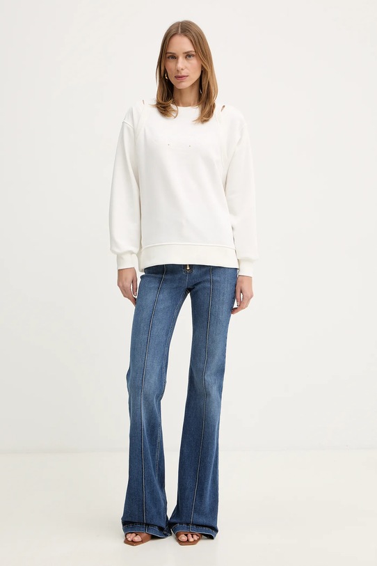 Elisabetta Franchi bluza MD01261E2 beżowy SS26