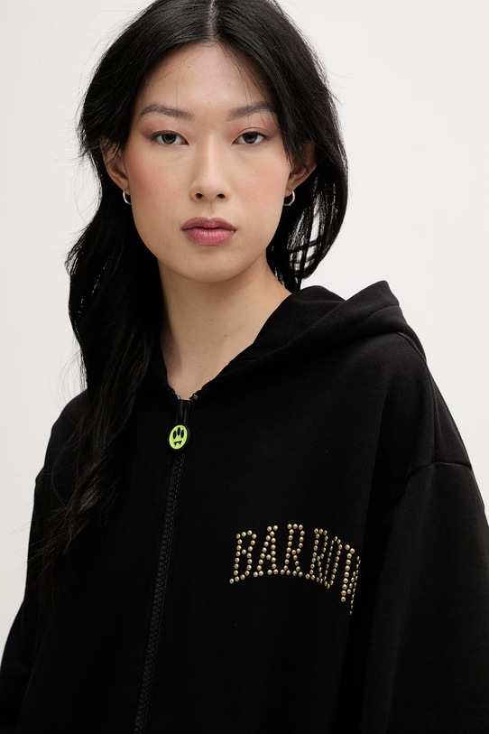Barrow bluza rozpinana damska bawełniana czarny S6BWWOZH120