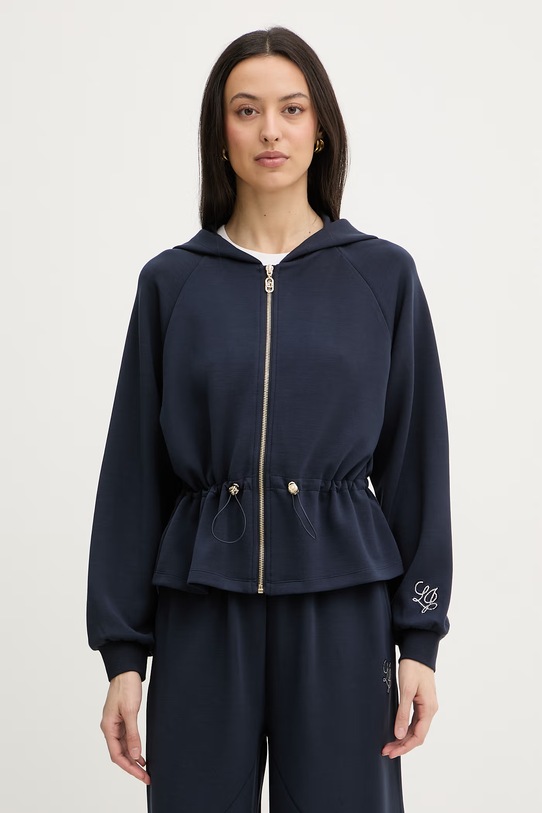 Liu Jo bluza damska z modalem granatowy TA6076.JS869