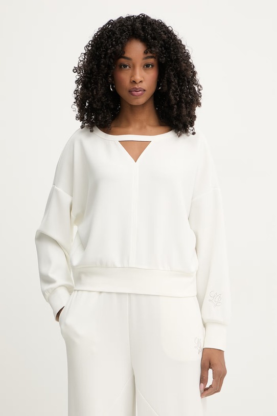 Liu Jo bluza damska z modalem beżowy TA6077.JS869