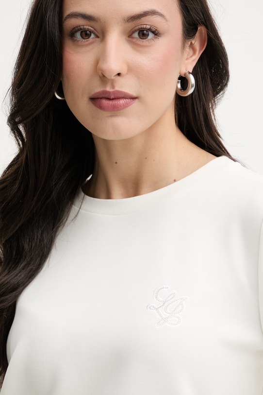 Liu Jo bluza damska z modalem beżowy TA6078.JS869