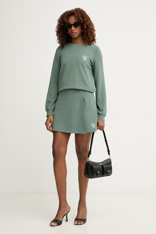 Liu Jo dukserica za žene s modalom TA6078.JS869 zelena SS26