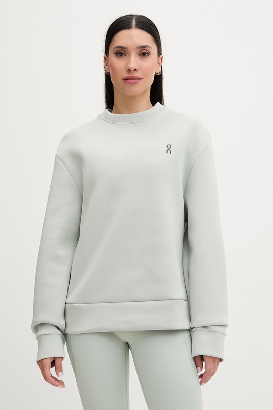 On bluza damska z bawełną Focus zielony 1WF30380229